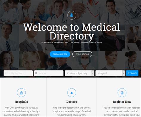 Medical Directory: Hospitals & Doctors Listing Theme for ...