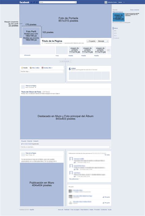 Medidas Para Páginas De Facebook Pages – Timeline Blog ...
