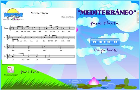 Mediterráneo  Melodía para Flauta   Clase de Música 2.0