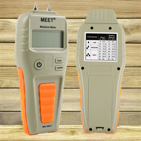MEET Digital Detector Medida de humedad para madera y ...