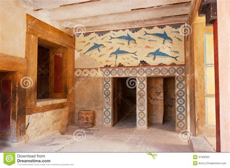 Megaron De La Reina. Palacio De Knossos, Creta, Grecia ...
