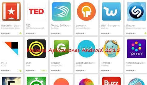 Mejores aplicaciones Android de 2015