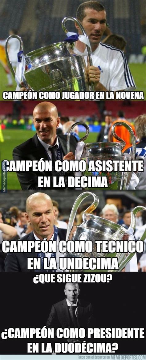 [ MEMEDEPORTES ] El ciclo ganador de Zidane en el Real Madrid