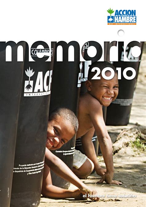 MEMORIA 2010 | Acción contra el Hambre