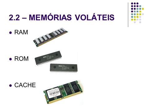 Memórias RAM, ROM E CACHE.   ppt carregar
