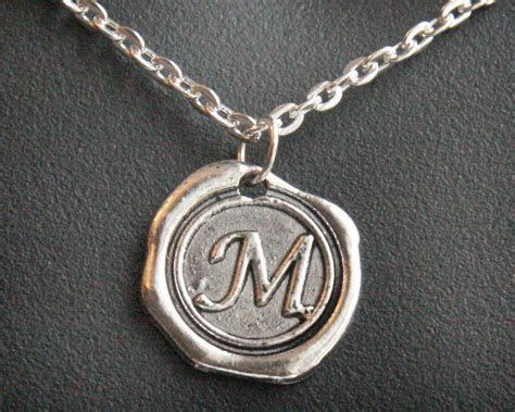 Mens Personalized Jewelry Initial Necklace Monogram by ...