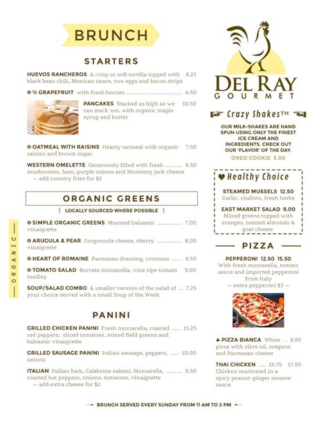 Menu Design Samples from iMenuPro   more than just templates