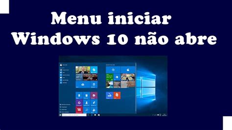 Menu iniciar não funciona no Windows 10   CELEIRO WEb