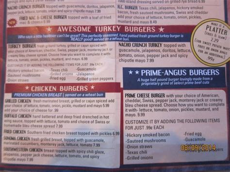 menu   Picture of River City Cafe, North Myrtle Beach ...