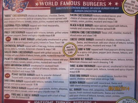 menu   Picture of River City Cafe, North Myrtle Beach ...