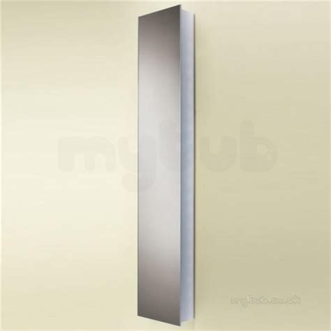 Mercury Tall Bathroom Cabinet Double Sided Mirrored Doors ...
