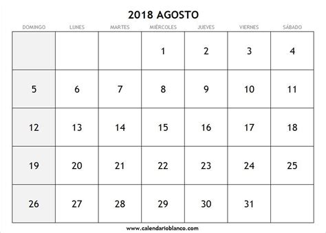 Mes De Agosto 2018 Calendario | calendario | Pinterest ...