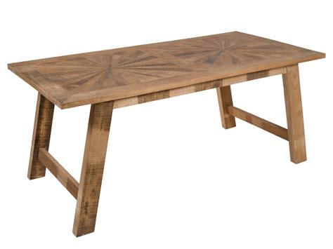 Mesa comedor madera maciza industrial rústica con acabado ...