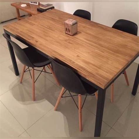 Mesa Comedor Tipo Industrial Hierro Y Madera Calidad ...