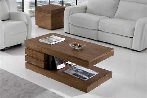 Mesa de centro elevable madera