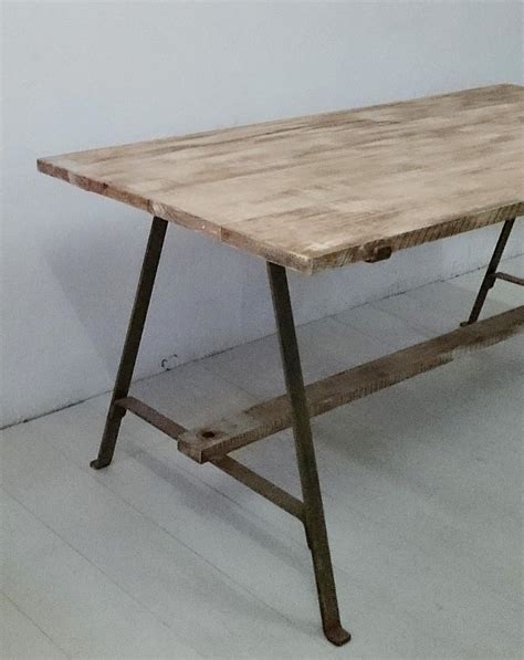 Mesa de comedor en madera y forja | Tienda online de ...