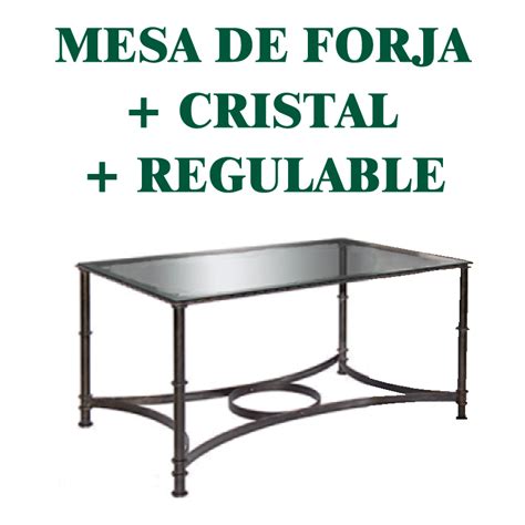 Mesa de Forja Nº 3 Regulable   Factory Muebles Córdoba