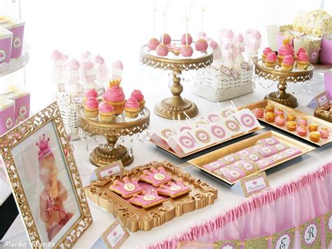 mesa dulce para comunión princesas