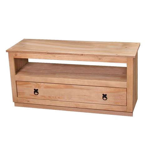 Mesa para TV LOWBOARD, en madera de pino, 110x53x39 cm ...