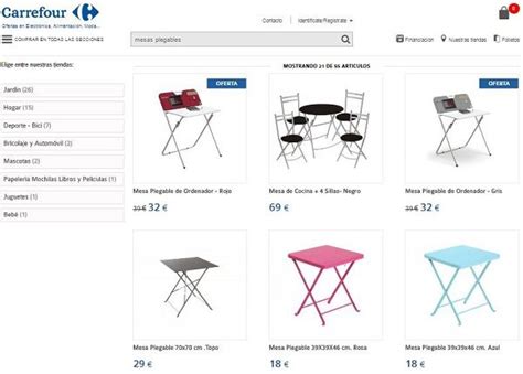 Mesas plegables Carrefour: Mira los diseños y precios!