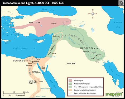 Mesopotamia & Egypt, c. 4000 1000 BCE Map   Maps.com