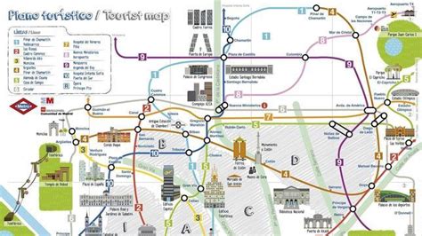 Metro crea un nuevo plano para turistas ilustrado con los ...