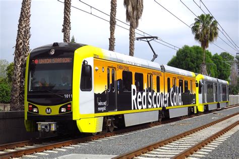 Metro Gold Line   New Light Rail Car Now in service   YouTube