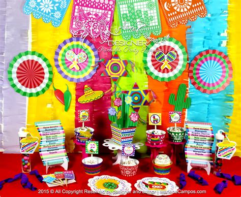 Mexica Fiesta Party Set   Party Supplies | Printable Party ...