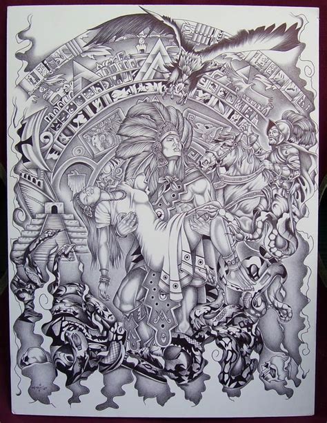 Mexican Aztec Art | Aztec Art Drawings Page 7 | art ...