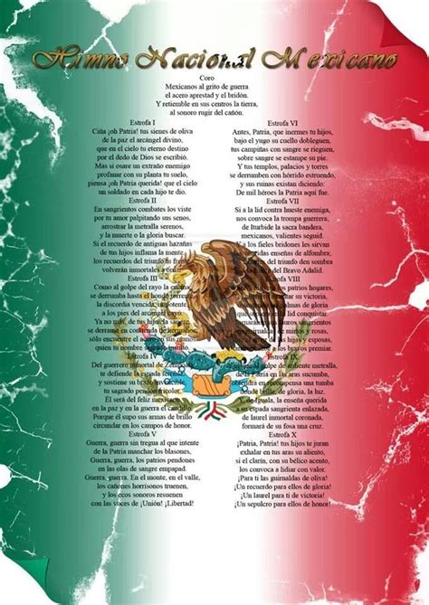 Mexican National Anthem | Mi Cultura Mexica! | Pinterest