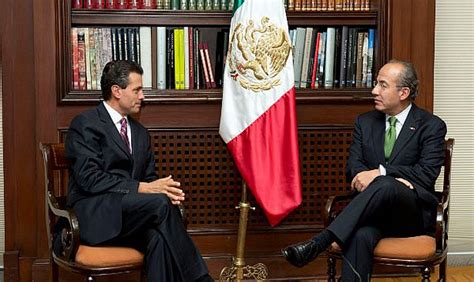 Mexican President Felipe Calderon Pledges to Back Pena ...