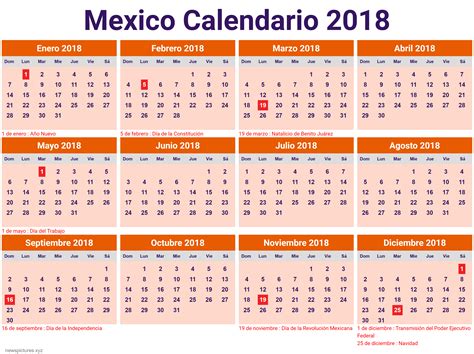 mexico calendario 2018   newspictures.xyz