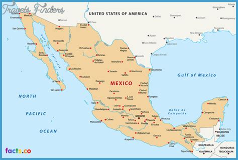 Mexico City Map   TravelsFinders.Com