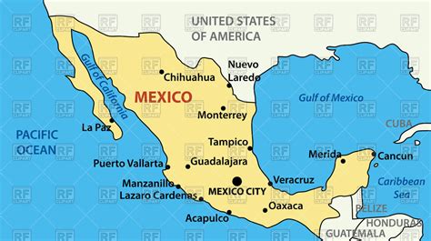 Mexico clipart Mexico Map Clipart   Pencil and in color ...