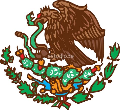 Mexico Eagle   Coat of Arms   Escudo Mexicano  Stickers ...