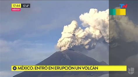 México: Entró en erupción un volcán   YouTube