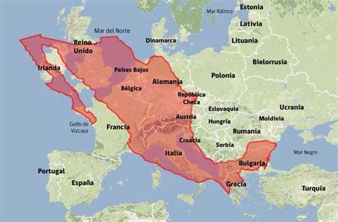 México es tan grande que Francia cabría por lo menos 3 ...
