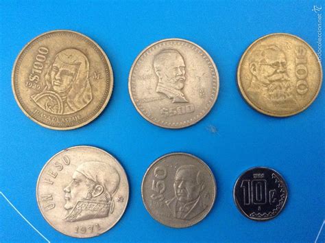 méxico juego 6 monedas diferentes años 70 80   Comprar ...