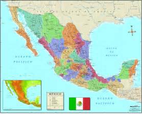 Mexico Wall Map In Spanish   Maps.com