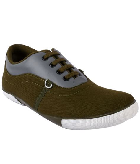 MI Foot Green Canvas Shoes Price in India  Buy MI Foot ...