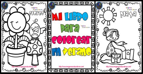 Mi libro para colorear en verano   Imagenes Educativas