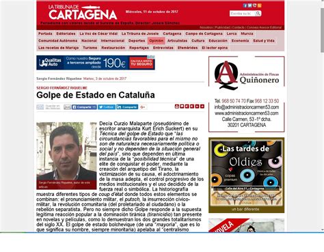 Mi opinión el “problema de Cataluña” en La Tribuna de ...