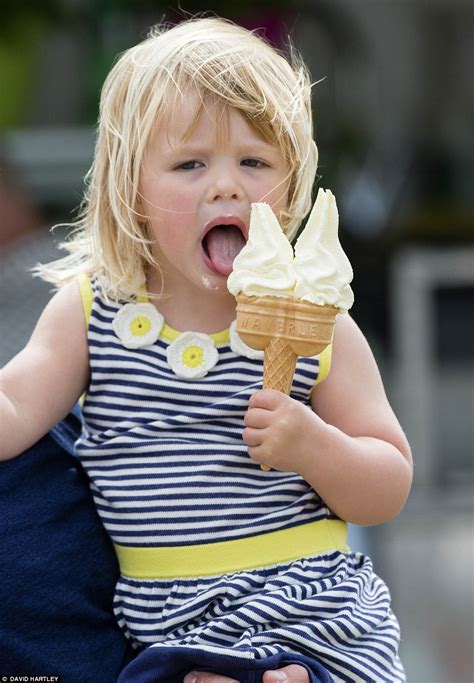 Mia Tindall takes on an intimidating amount of ice cream ...