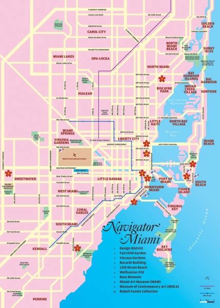 Miami tourist map   miami florida • mappery