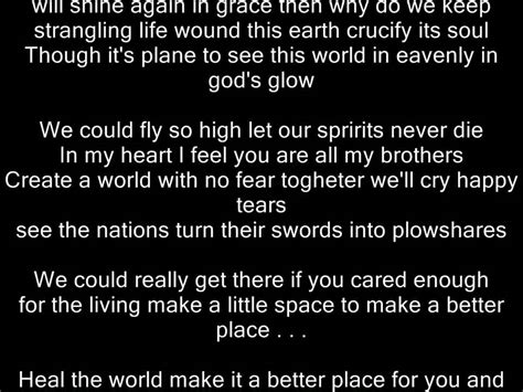 Michael Jackson   Heal the World lyrics   YouTube