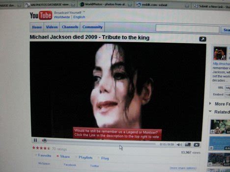 MICHAEL JACKSON ON YOUTUBE!!!   YouTube Photo  21003122 ...