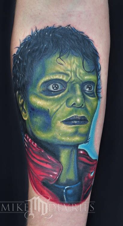 Michael Jackson Thriller by Mike DeVries : Tattoos