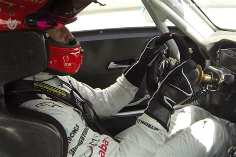Michael Schumacher, ha probado en Hockenheim, el SLS AMG ...