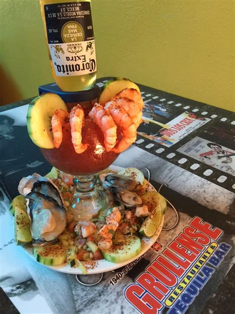 Michelada Vuelve a la Vida  michelada with shrimp ceviche ...