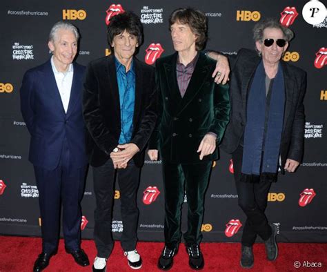 Mick Jagger e os componentes do grupo Rolling Stones...